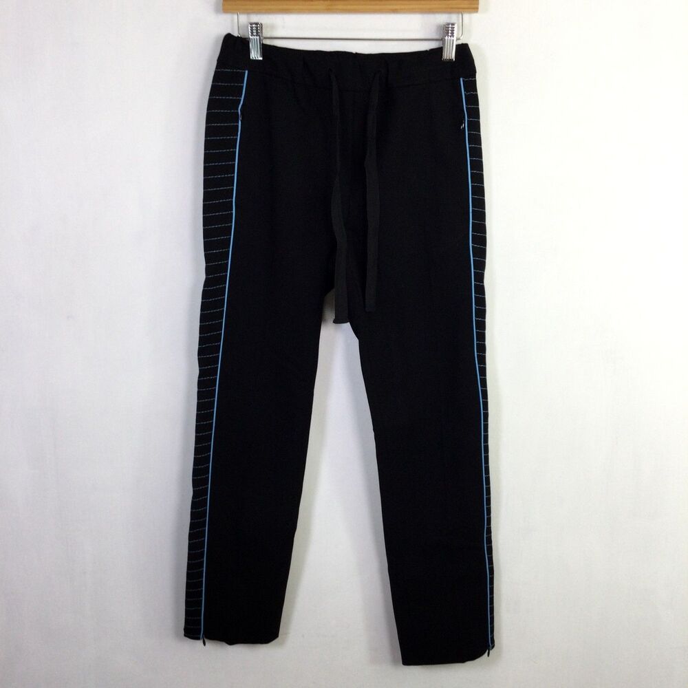 Dorothee Schumacher Womens Casual Attraction Side-Stripe Track Pant Blue Size 2